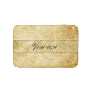 Tapete De Banheiro Vigas Dourados do brilho do falso chique