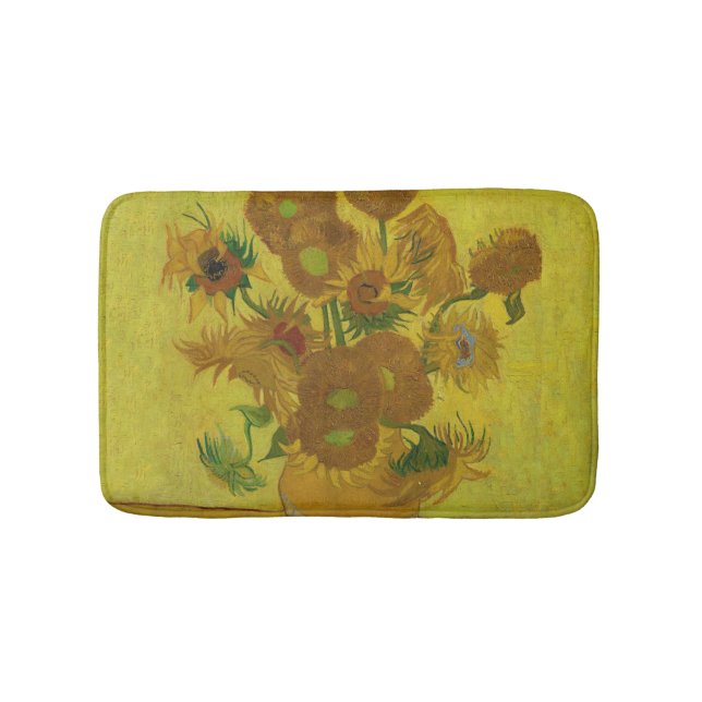 Tapete De Banheiro Vincent Van Gogh 15 Sunflower Painting (frente)