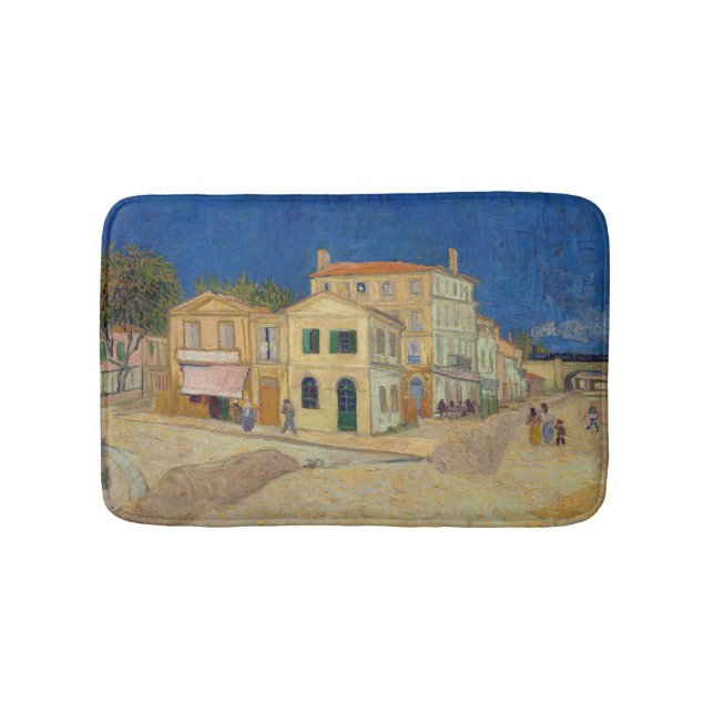 Tapete De Banheiro Vincent van Gogh - A Casa Amarela / A Rua (frente)