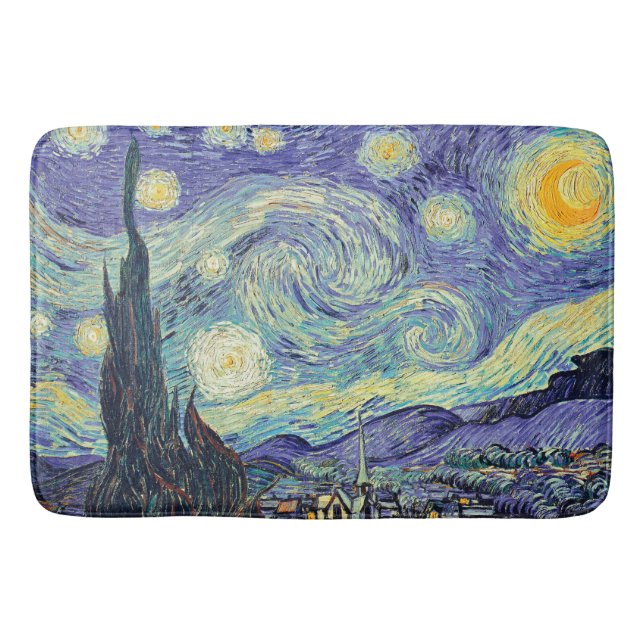 Tapete De Banheiro Vincent Van Gogh/ A Noite Estrelada    (Frente)