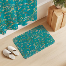 Vincent Van Gogh Almond Blossom on Teal Blue