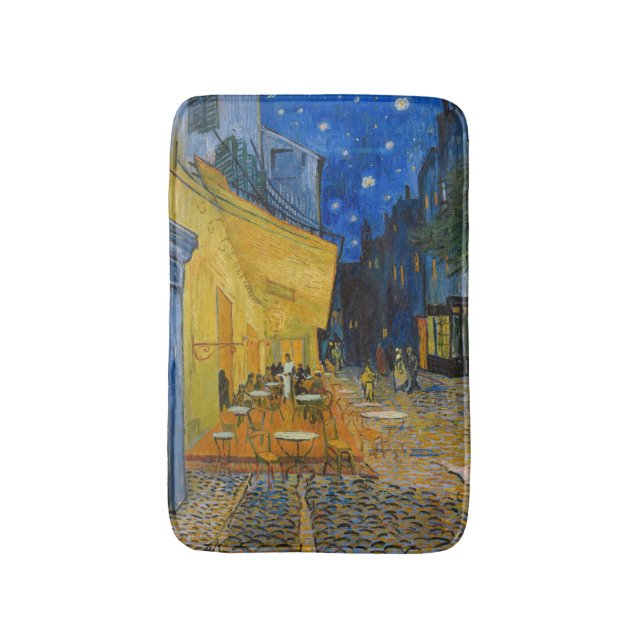 Tapete De Banheiro Vincent van Gogh - Cafe Terrace à Noite (Frente Vertical)