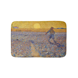 Tapete De Banheiro Vincent van Gogh - Sower with Setting Sun