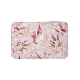 Tapete De Banheiro Vinhas rosa e Douradas em Blush