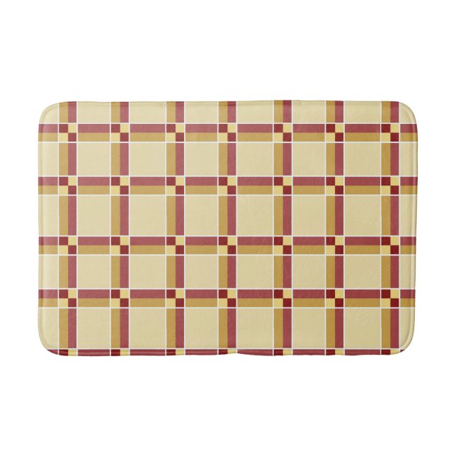 Tapete De Banheiro Vinho4 e creme bath Mat (Frente)