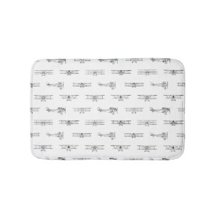 Tapete De Banheiro Vintage Airplanes Aviation Themed COR PERSONALIZAD