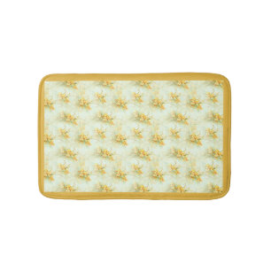 Tapete De Banheiro Vintage Amarelo Daffodil Flor