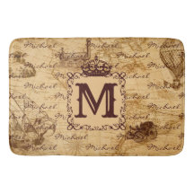 Vintage, antigo mapa real do rei, russa