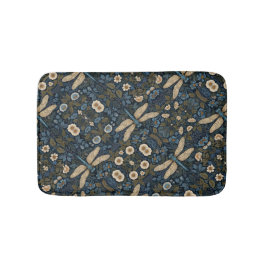 Tapete De Banheiro Vintage blue Dragonfly