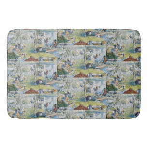 Tapete De Banheiro Vintage Carl Larsson Cray Pescar Com A Família
