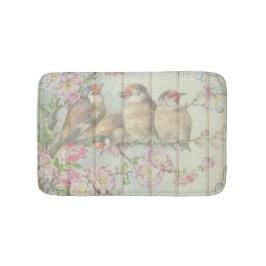 Tapete De Banheiro Vintage Chique Floral Faded