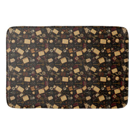 Tapete De Banheiro Vintage Dark Academia Bath Mat - Cozy e Classic