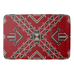 Tapete De Banheiro Vintage geométrico clássico de moda de moda