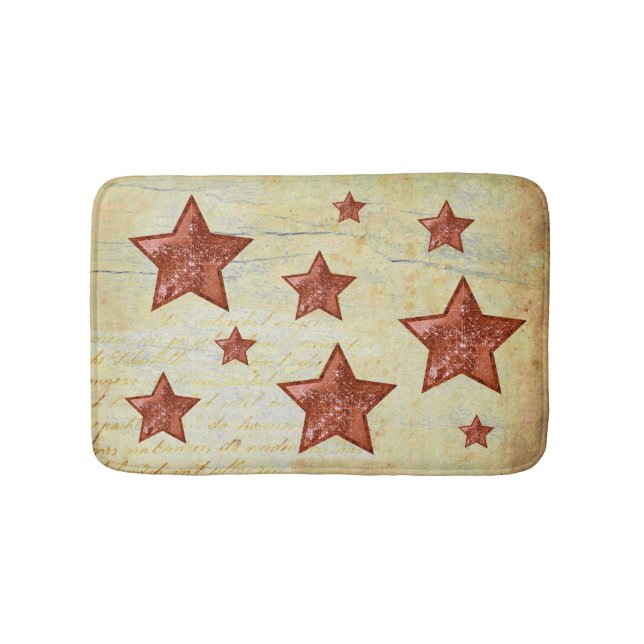 Tapete De Banheiro Vintage Glitzersterne (frente)