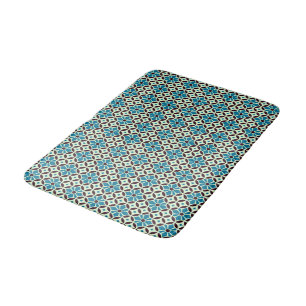Tapete De Banheiro Vintage Green Beige Barcelona - Azulejo Geométrico