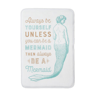Tapete De Banheiro Vintage Mermaid Bath Mat