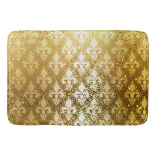 Tapete De Banheiro Vintage, ouro, flor de lis, antiguidade, vintage,