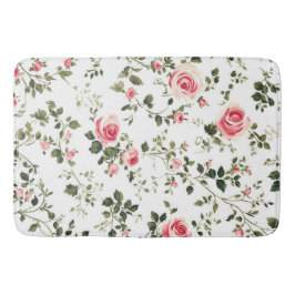 Tapete De Banheiro Vintage rosas cor-de-rosa
