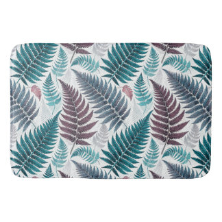 Tapete De Banheiro Vintage-style botanical fern leaves