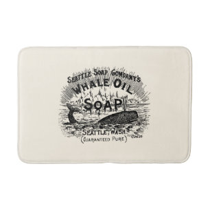 Tapete De Banheiro Vintage Victorian Era 1894 Óleo de Baleia Soap