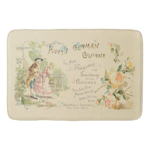 Tapete De Banheiro Vintage Victorian Era Perfume Colônia Ad