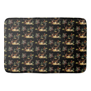 Tapete De Banheiro Vintage Western Rodeo Evita Cowboy