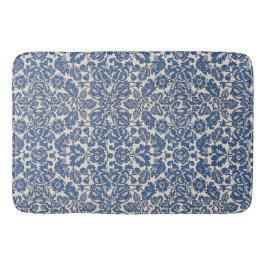 Tapete De Banheiro Vintage William Morris Floral Padrão Azul Branco