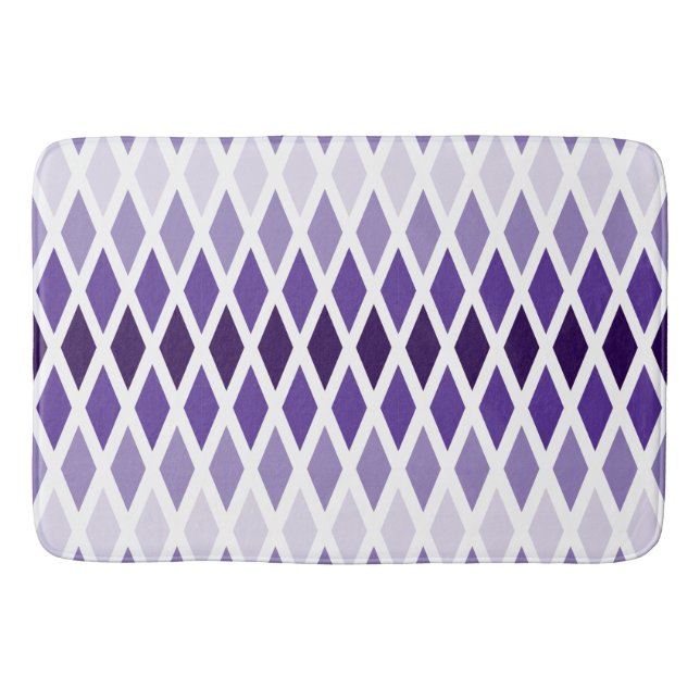 Tapete De Banheiro Violet Diamond Ombre (Frente)