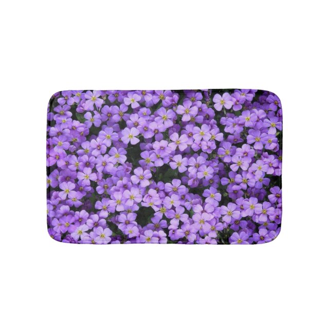 Tapete De Banheiro Violet Flowers Mat (frente)