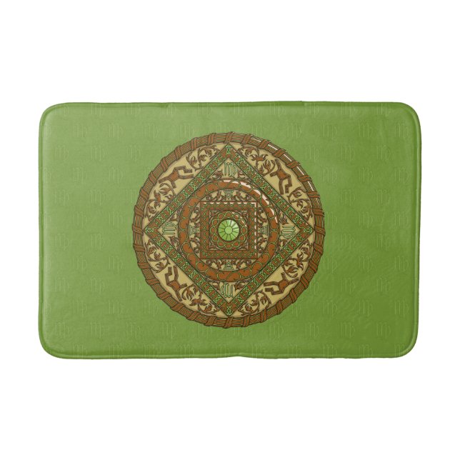 Tapete De Banheiro Virgo Mandala Bath Mat (Frente)