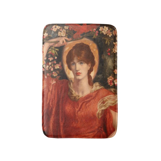 Tapete De Banheiro Visão de Fiammetta 1878 Dante Gabriel Rossetti (Frente Vertical)