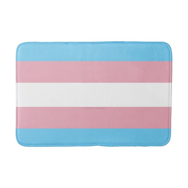 Tapete De Banheiro Visibilidade da bandeira do orgulho transgênero da (Frente)