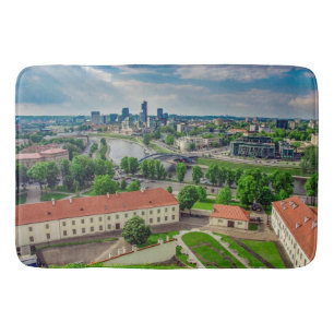 Tapete De Banheiro Vista aérea de Vilnius, Lituânia
