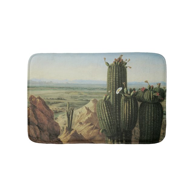 Tapete De Banheiro Vista da Montanha Maricopa perto do Rio Gila por P (frente)