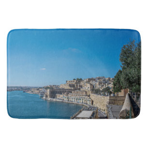 Tapete De Banheiro Vista panorâmica do muro da cidade e do porto de L
