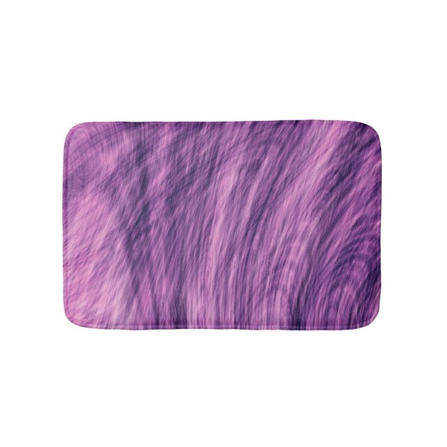 Tapete De Banheiro Visual de Pelo Roxo (frente)