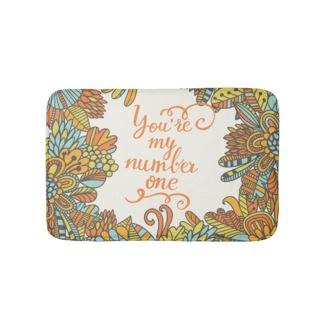 Tapete De Banheiro Você é meu número um (frente)