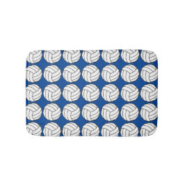 Tapete De Banheiro Voleibol azul e branco