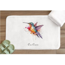 Voo Colorido, beija-flor aquarela personalizado