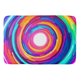 Tapete De Banheiro Vórtice de Cor: Design Dinâmico