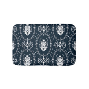 Tapete De Banheiro Wallpaper Floral Vintage Invisível Fundo