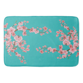 Tapete De Banheiro Watercolor Cherry Blossom