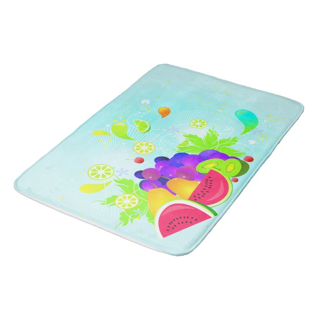 Tapete De Banheiro Watermellon Mistura Fruta Kitchen Rug Mat Home Dec (Angulado)