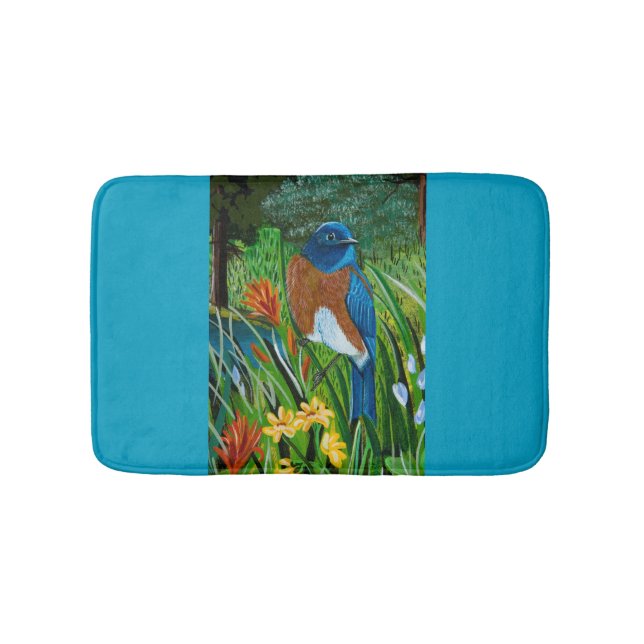 Tapete De Banheiro Western Bluebird Bath Mat (frente)