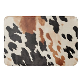 Tapete De Banheiro Western Brown Cream Animal Cowhide