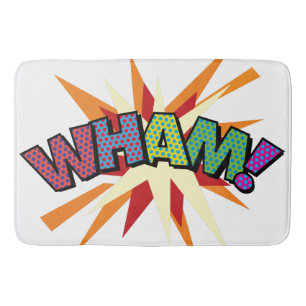 Tapete De Banheiro WHAM Diversão Retro Quadrinhos Pop Art