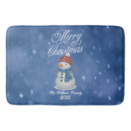 Tapete De Banheiro Whimsical Snow Man Feliz Natal