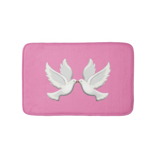 Tapete De Banheiro White Doves Bath Mat (frente)