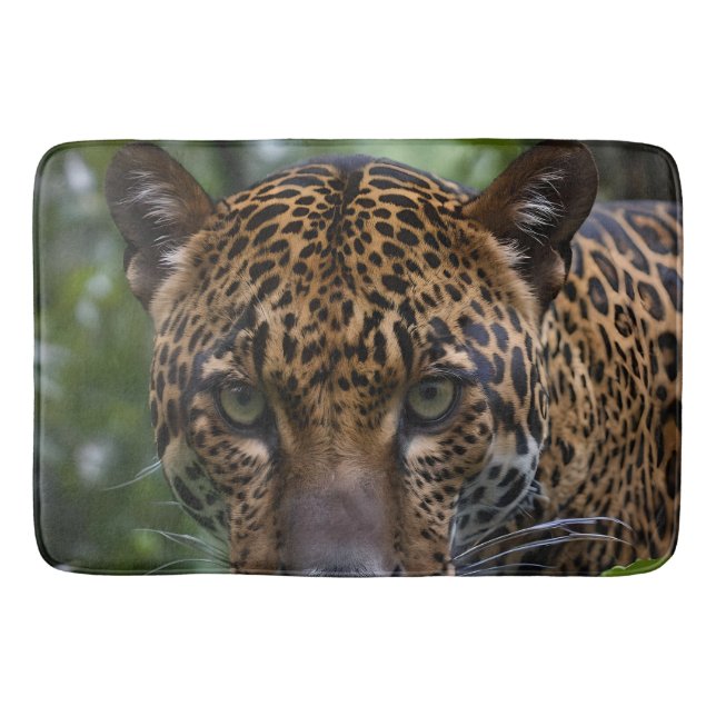 Tapete De Banheiro Wild Jaguar Deep In The Forest, (Frente)