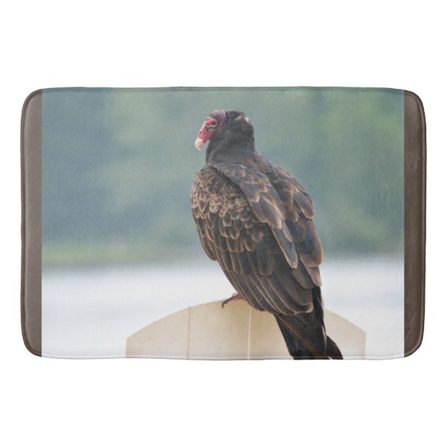 Tapete De Banheiro Wildlife Turkey Buzzard Bathmat (Frente)